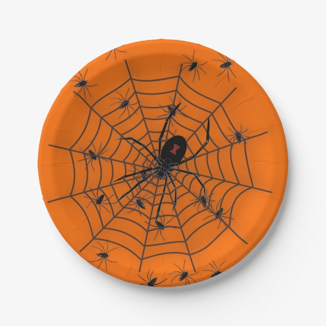 Party Spider Paper Plate (Front)