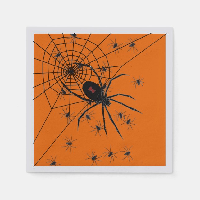 Party Spiders Paper Napkin (Front)