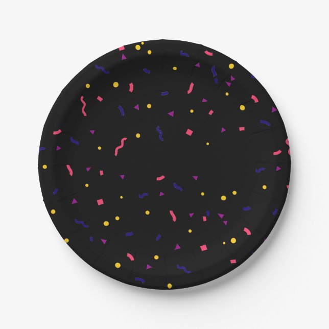 Party sprinkle's paper plate (Front)