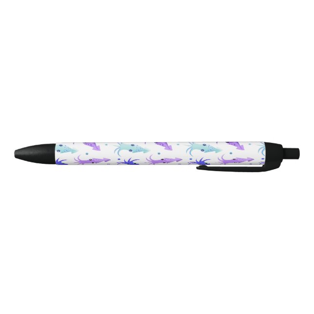Party Squid Pattern Black Ink Pen (Bottom)