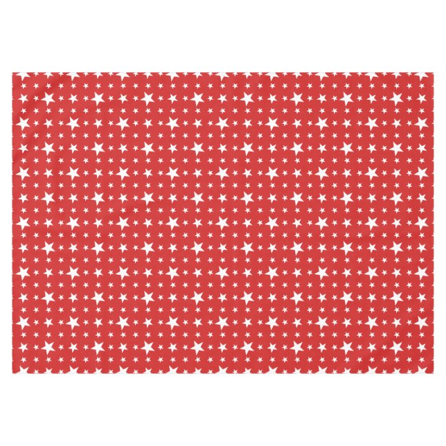Party Stars on Red Tablecloth (Front (Horizontal))
