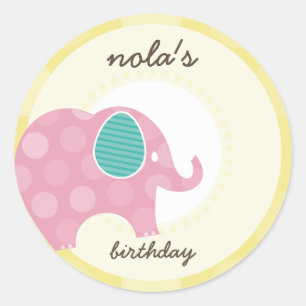 PARTY STICKERS :: elephant 5