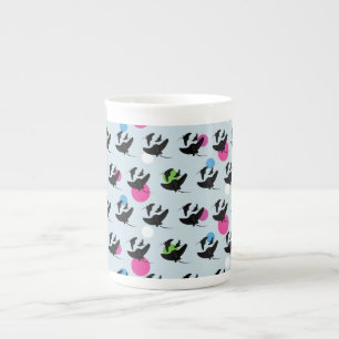 Party Stingray Colourful Pattern Bone China Mug