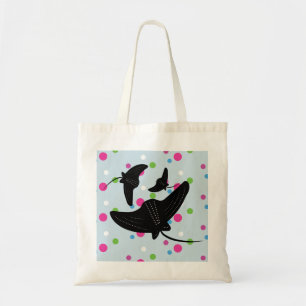 Party Stingray Colourful Pattern Tote Bag