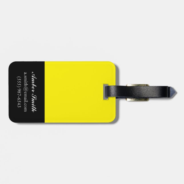 Party Stripe Luggage Tag (Back Horizontal)
