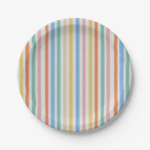 Party stripe plate
