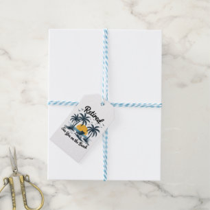 Party Summer Retired See You On The Beach Gift Tags