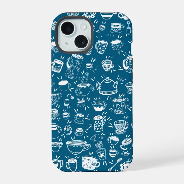 Party tea coffee cups Case-Mate iPhone case (Back)
