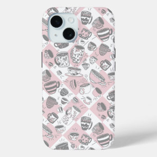 Party tea coffee cups Case-Mate iPhone case