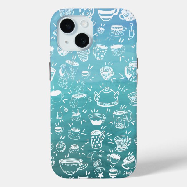 Party tea coffee cups Case-Mate iPhone case (Back)