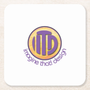 Party Temp Square Paper Coaster
