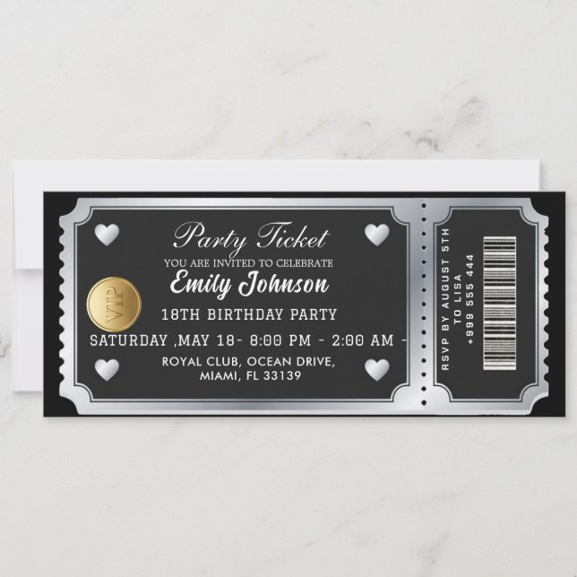 Party Ticket Invitation 2026 (Front)