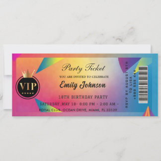  Party ticket invitations 