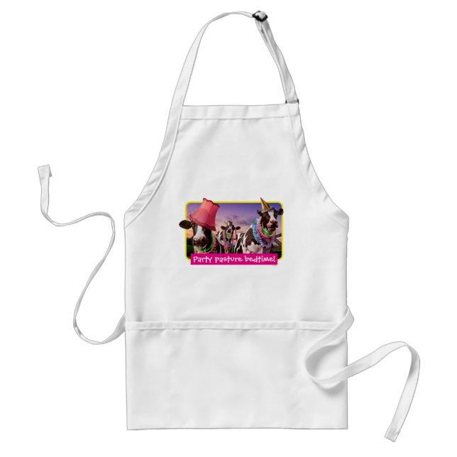 Party 'Til The Cows Come Home Standard Apron (Front)