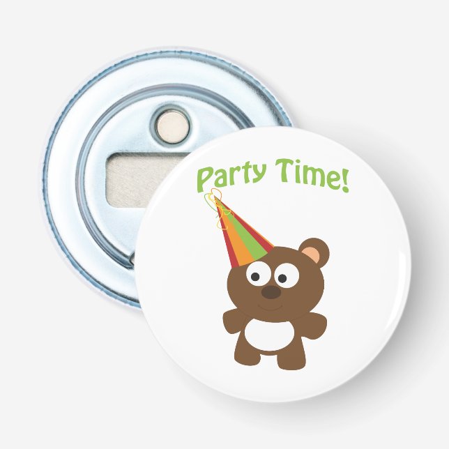 Party Time! Bear Bottle Opener (Front)