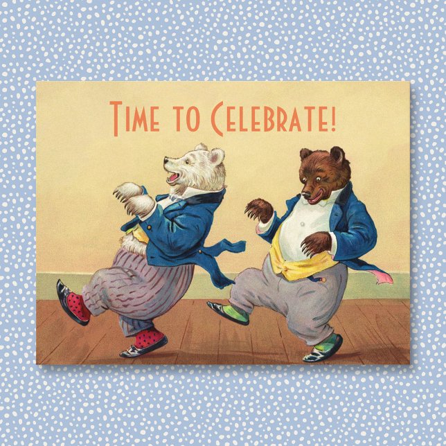 Party Time Bears Postcard (Creator Uploaded)