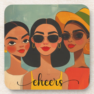 "Party Time by KAB" Coasters