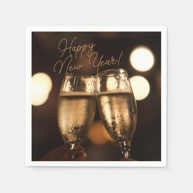 Party-time! Cheers! Happy New Year Napkins (Front)