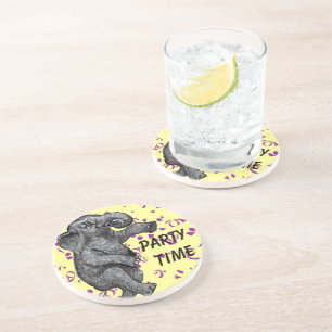 Party Time Dancing Elephant Coasters