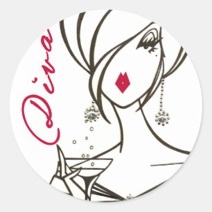 Party Time Diva stickers - Customised
