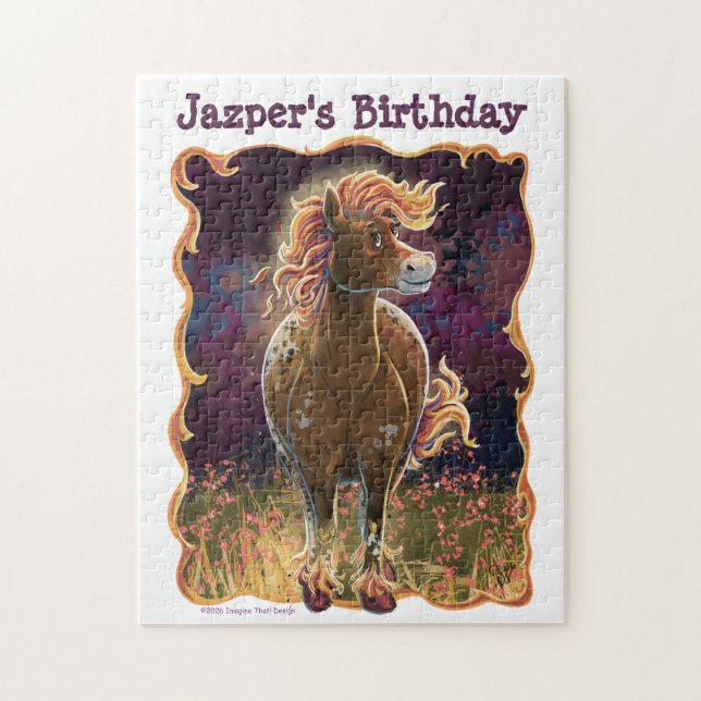 Party Time Fire Horse Jigsaw Puzzle (Vertical)