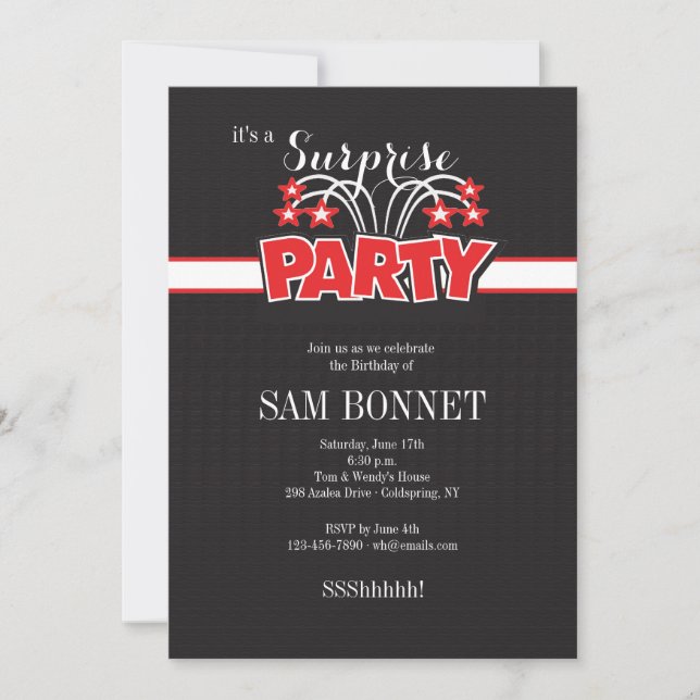 Party Time Invitation (Front)
