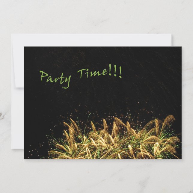 Party Time Invitation (Front)