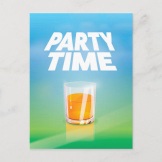 Party Time Invitation Postcard