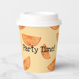Party Time! Kawaii Orange Paper cup