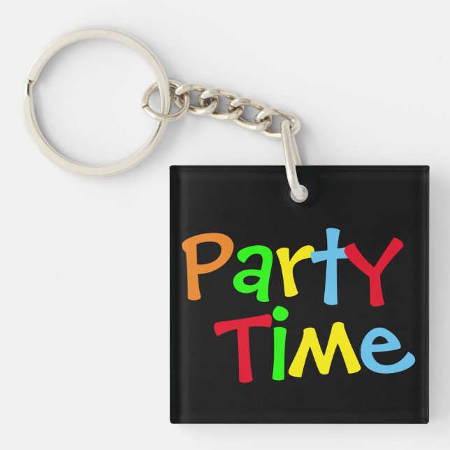 Party Time Key Ring (Front)