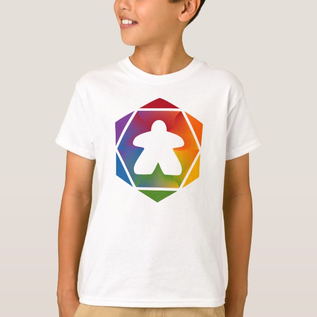 Party Time Meeple Boys Shirt (Front)