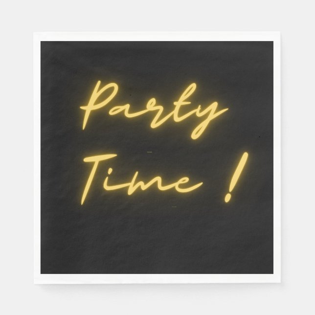 Party time napkin (Front)
