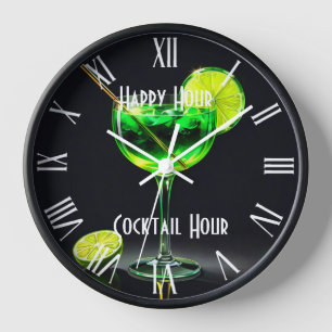 Party Time Neon Popular Personalised Clock