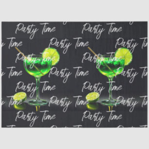 Party Time Neon Popular Personalised Tissue Paper