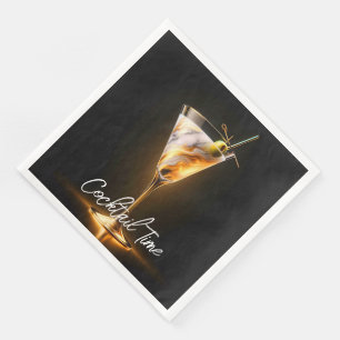 Party Time Neon Trendy Personalised Napkin