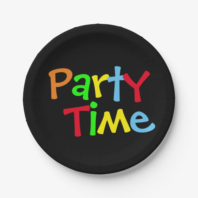 Party Time Paper Plate (Front)