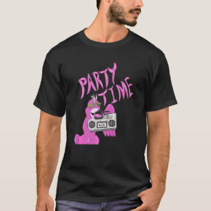 Party Time Pink Flamingo Hip Cool Funky Animal T-Shirt