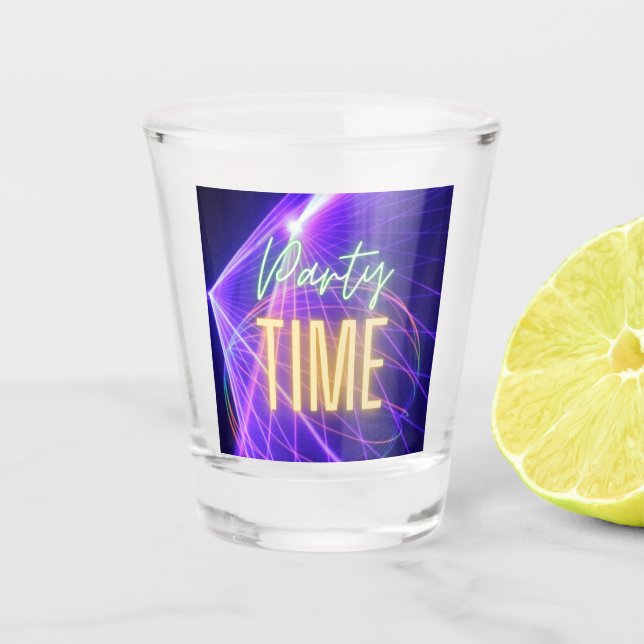 Party time  shot glass (Front)