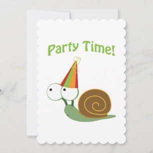 Party Time! Snail Party Invitations