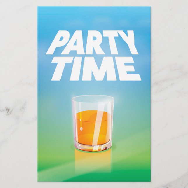 Party Time Stationery (Front)