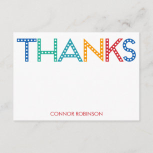 Party Time Thank You Cards - Blue