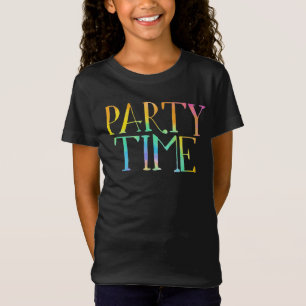 Party Time Tie Dye Birthday T-Shirt