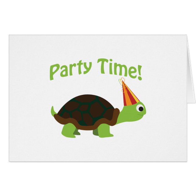 Party time! turtle (Front Horizontal)