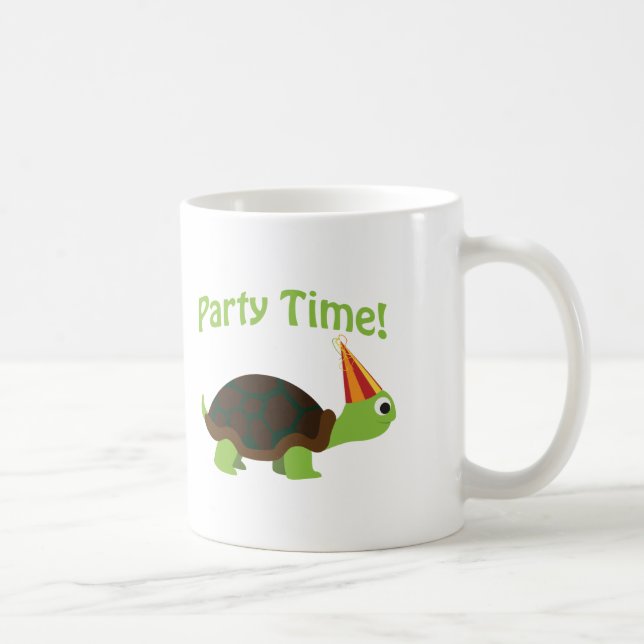 Party time! turtle coffee mug (Right)