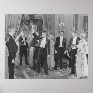 PARTY TIMEparty, vintage, retro, celebrate, drink, Poster