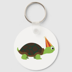Party Turtle Key Ring