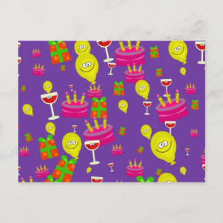 Party Wallpaper Postcard