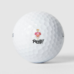 Party! Watercolor Llama Golf Balls