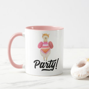 Party! Watercolor Llama Mug