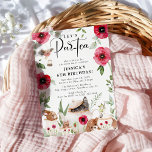 Party with Poppies: Little Girl's Birthday Invitation<br><div class="desc">Step into a world of whimsy and delight with this Let's Par-tea! Vintage Afternoon Tea Party Invitation. Perfect for that special little girl's birthday, this invite is adorned with playful red watercolor poppy florals amidst a vintage tea set. Your party invitations will stand out in a sea of ordinary with...</div>